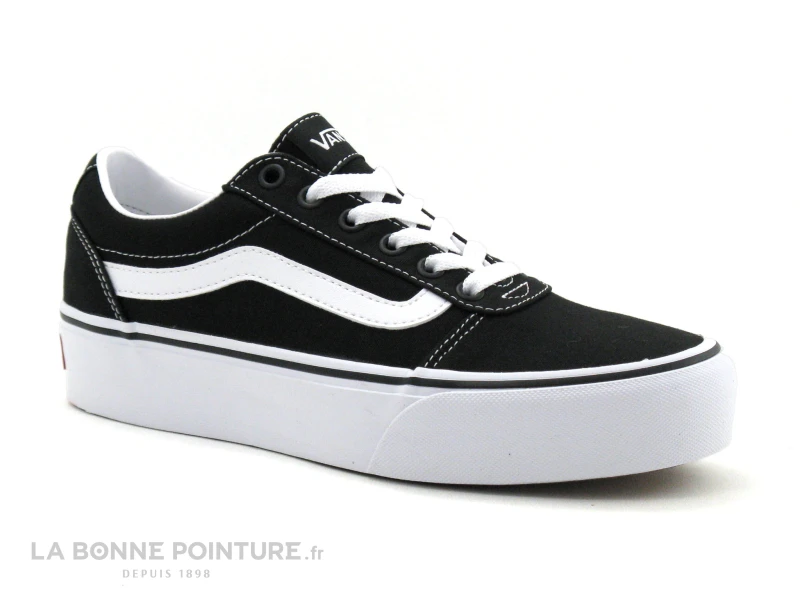 Vans WARD PLATFORM Black White - VN0A3TLC1871 - Basket Plateforme 1 Vans WARD PLATFORM Black White - VN0A3TLC1871 - Basket Plateforme