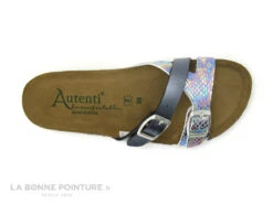 Autenti 689156 Gris Metal - Serpent Multi - Mule Plate Femme -Pas à Pas cd24607c73b9e66c561f35ea11d5d5ef img 0032.jpg 159984