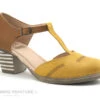 Alce Shoes 9840 - Jaune Marron - Escarpin Bride Salome
