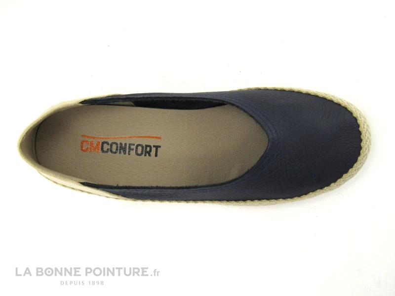 CM Confort 217 48001600 Bleu Marine - Beige - Ballerine Compensee 3 CM Confort 217 48001600 Bleu Marine - Beige - Ballerine Compensee – Image 3