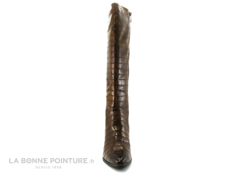Marco Tozzi 2-25509-27 - Chestnut Croco - Botte Femme Talon Haut 2 Marco Tozzi 2-25509-27 - Chestnut Croco - Botte Femme Talon Haut – Image 2