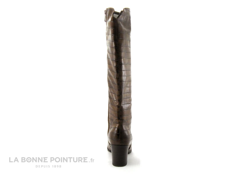 Marco Tozzi 2-25509-27 - Chestnut Croco - Botte Femme Talon Haut 4 Marco Tozzi 2-25509-27 - Chestnut Croco - Botte Femme Talon Haut – Image 4