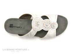 Morans MOUREZE 26148 Blanc Argent - 3 Fleurs - Mule Femme -Pas à Pas cd24607c73b9e66c561f35ea11d5d5ef img 5719.jpg 135306