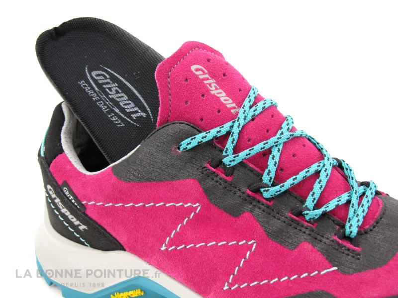 Grisport 14701V19G - Fuchsia - Noir - Turquoise - Basket Rando Femme 6 Grisport 14701V19G - Fuchsia - Noir - Turquoise - Basket Rando Femme – Image 6