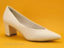 Nouvelles versions 21 Marco Tozzi 2-22419-20 Cream - Escarpin Beige Pointu - Talon Incurve