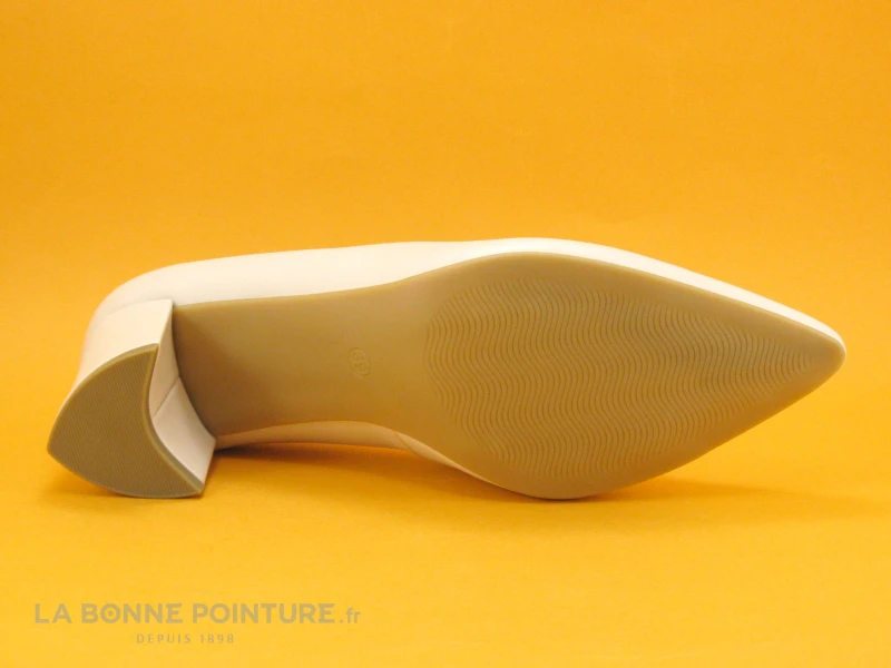 Marco Tozzi 2-22419-20 Cream - Escarpin Beige Pointu - Talon Incurve 7 Marco Tozzi 2-22419-20 Cream - Escarpin Beige Pointu - Talon Incurve – Image 7