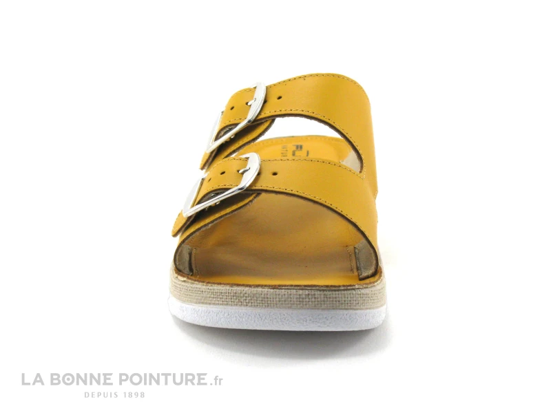 Flex Is PERASA Senape - Mule Reglable Femme Cuir Jaune 2 Flex Is PERASA Senape - Mule Reglable Femme Cuir Jaune – Image 2