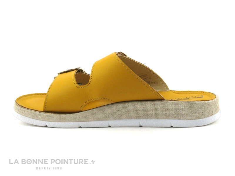 Flex Is PERASA Senape - Mule Reglable Femme Cuir Jaune 3 Flex Is PERASA Senape - Mule Reglable Femme Cuir Jaune – Image 3