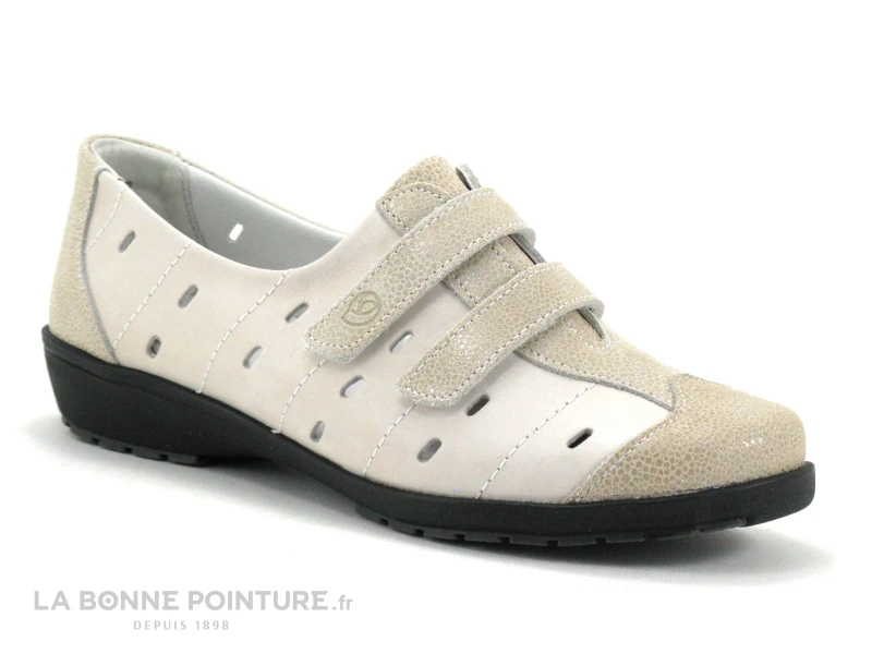 Suave 8017 PT Almond Natural - Chaussure Confort Velcro 1 Suave 8017 PT Almond Natural - Chaussure Confort Velcro