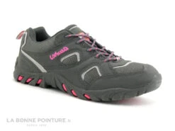Ushuaia HUARAZ Gris Fonce Rose - Basket Randonnee Femme
