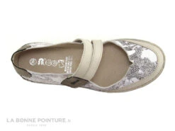 Alce Shoes 9166 - Beige - Imprime Noir Blanc Bone - Ballerine Velcro -Pas à Pas cd24607c73b9e66c561f35ea11d5d5ef img 6975.jpg 114168