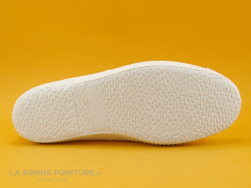 Cienta 70997 05 - Tennis Toile Blanche - Sans Lacet 7 Cienta 70997 05 - Tennis Toile Blanche - Sans Lacet – Image 7