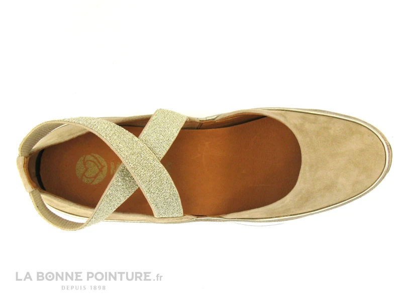 MamZelle VOLOU Creme - Velours Sable - Brides Croisees - Escarpin 6 MamZelle VOLOU Creme - Velours Sable - Brides Croisees - Escarpin – Image 6