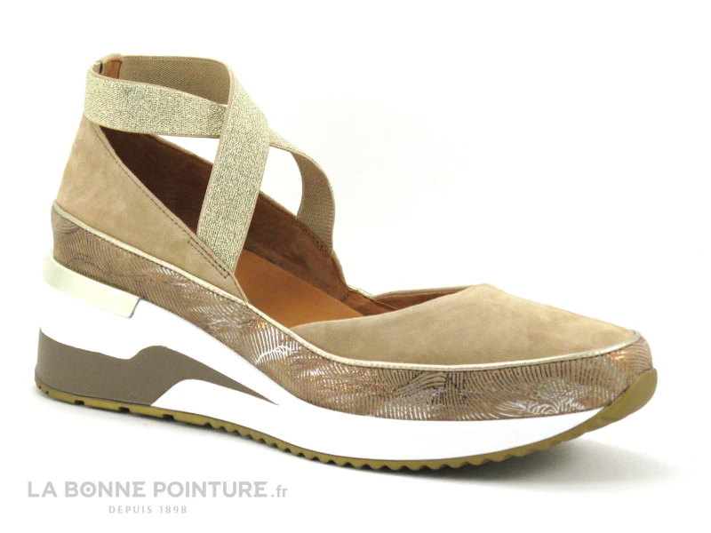 MamZelle VOLOU Creme - Velours Sable - Brides Croisees - Escarpin 5 MamZelle VOLOU Creme - Velours Sable - Brides Croisees - Escarpin – Image 5