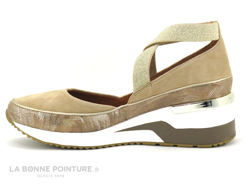 MamZelle VOLOU Creme - Velours Sable - Brides Croisees - Escarpin 3 MamZelle VOLOU Creme - Velours Sable - Brides Croisees - Escarpin – Image 3