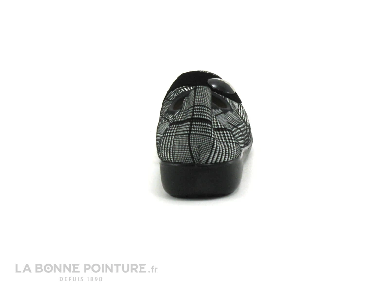 Inea FABAGO - Ballerine Prince De Galles Noir Blanc Bordeaux 4 Inea FABAGO - Ballerine Prince De Galles Noir Blanc Bordeaux – Image 4