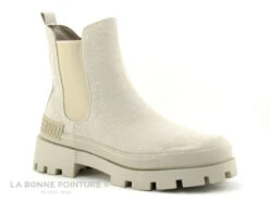 Marco Tozzi 2-25420-28 Sand - Boots Chelsea Femme Toile Beige -Pas à Pas cd24607c73b9e66c561f35ea11d5d5ef img 8030.jpg 169093