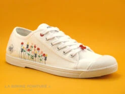 Le Temps Des Cerises Basic 02 FLOWERY - Basket Toile Fleurs