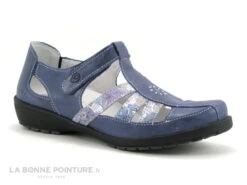 Nouvelles versions 11 Suave London 8031T Cobalt Petunia - Chaussure Ouverte Femme