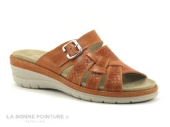 Nouvelles versions 3 Suave MYKONOS 14510ET Carrot - Mule Confort Femme Cuir Orange