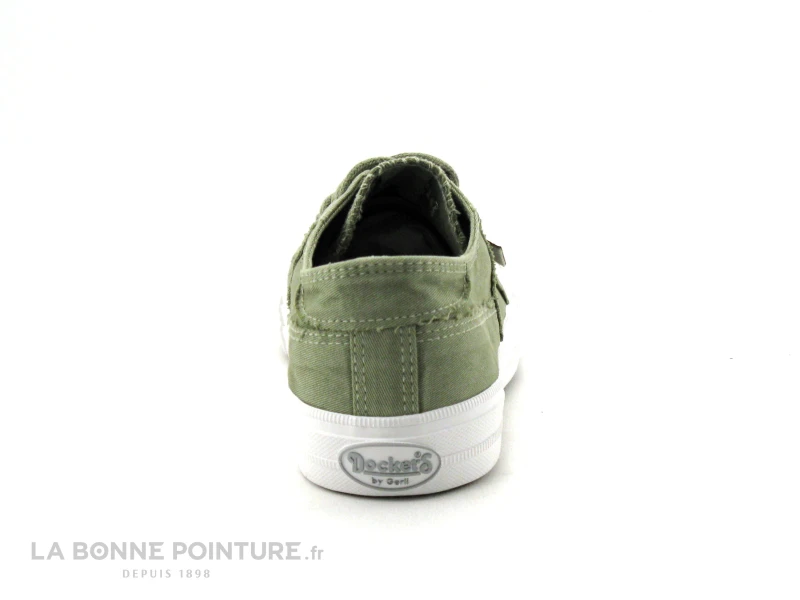Dockers 40TH201 Kaki - Basket Toile Femme Vert Kaki 4 Dockers 40TH201 Kaki - Basket Toile Femme Vert Kaki – Image 4