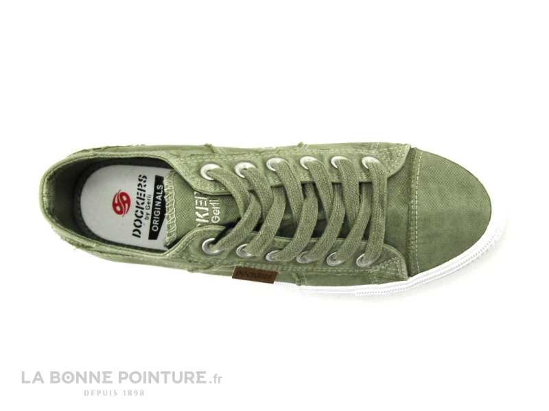 Dockers 40TH201 Kaki - Basket Toile Femme Vert Kaki 6 Dockers 40TH201 Kaki - Basket Toile Femme Vert Kaki – Image 6