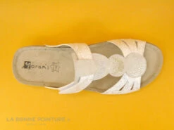 Morans MEMBOISE - Blanc - Gris - Mule Femme Avec Bride A Scratch -Pas à Pas cd24607c73b9e66c561f35ea11d5d5ef img 9302.jpg 170731