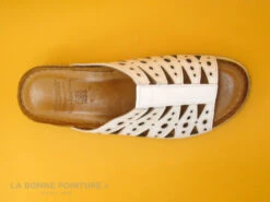 Karyoka IBOU Blanc - Mule Blanche - Talon Compense -Pas à Pas cd24607c73b9e66c561f35ea11d5d5ef img 9792.jpg 159651